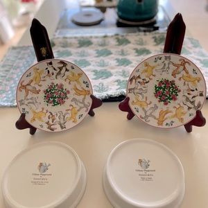 Vintage TIFFANY & CO Kids Bone China TIFFANY PLAYGROUND bowl and plate set